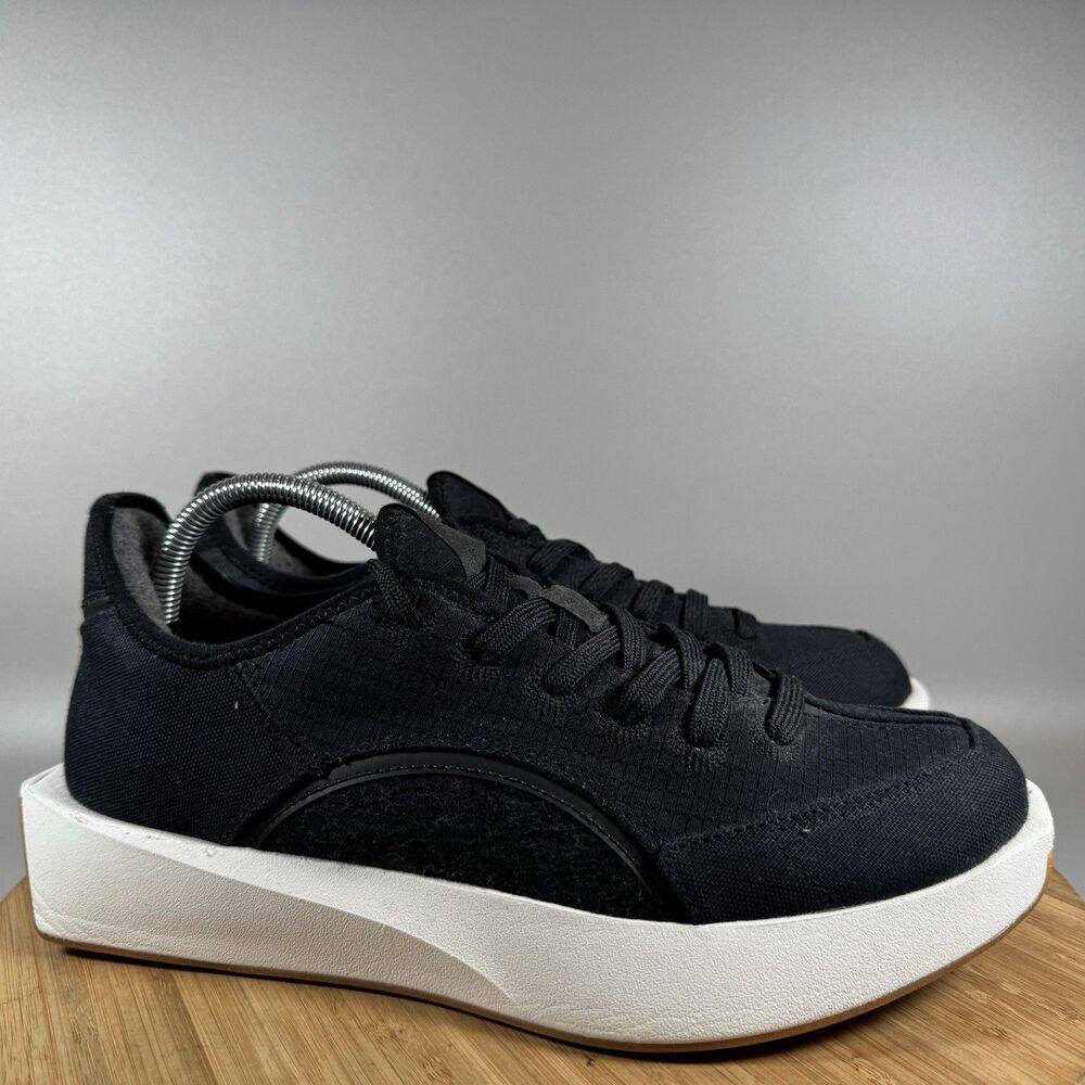 Allbirds Womens City Risers Sneakers Shoes‎ Black Canvas Lace Up Size 10